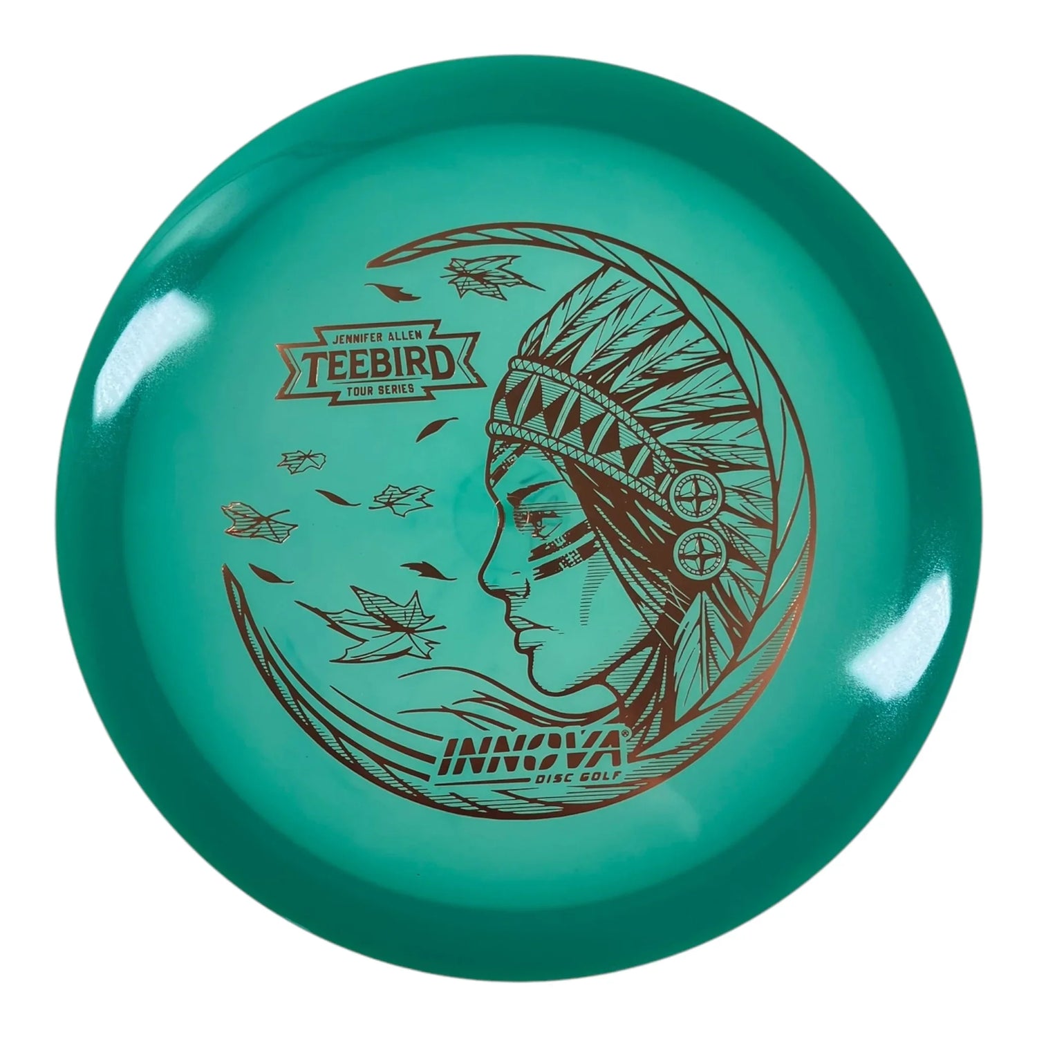 Innova Champion Discs Teebird | Proto Glow Champion | Green/Gold 173g (Jennifer Allen) Disc Golf