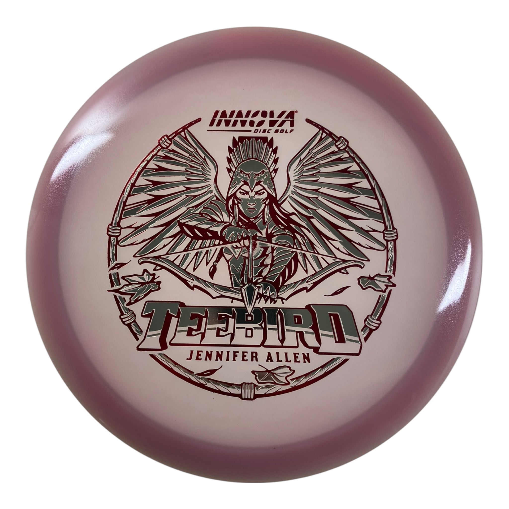 Innova Champion Discs Teebird | Proto Glow Champion | Purple/Gold 173g (Jennifer Allen) Disc Golf
