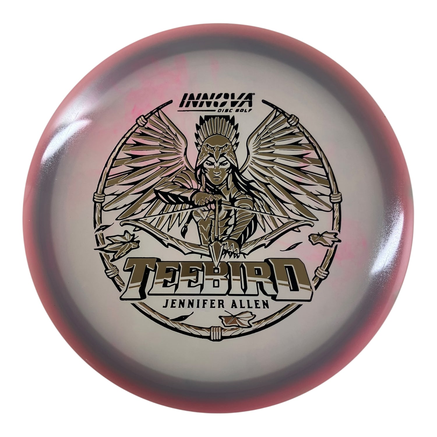 Innova Champion Discs Teebird | Proto Glow Champion | Purple/Gold/Black 173g (Jennifer Allen) Disc Golf