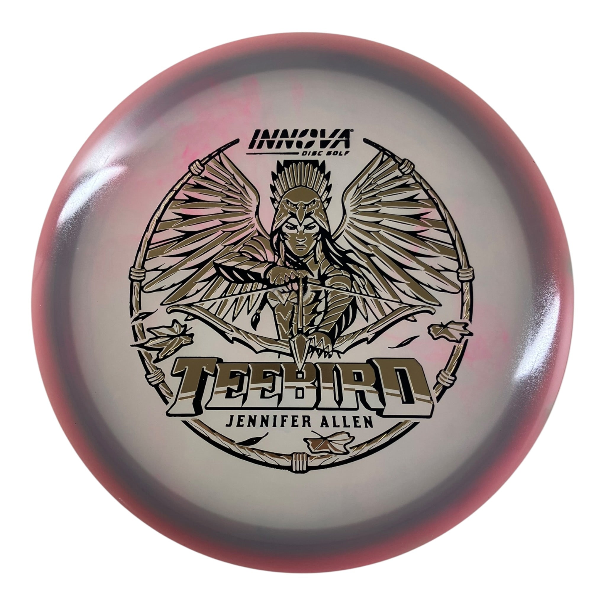 Innova Champion Discs Teebird | Proto Glow Champion | Purple/Gold/Black 173g (Jennifer Allen) Disc Golf