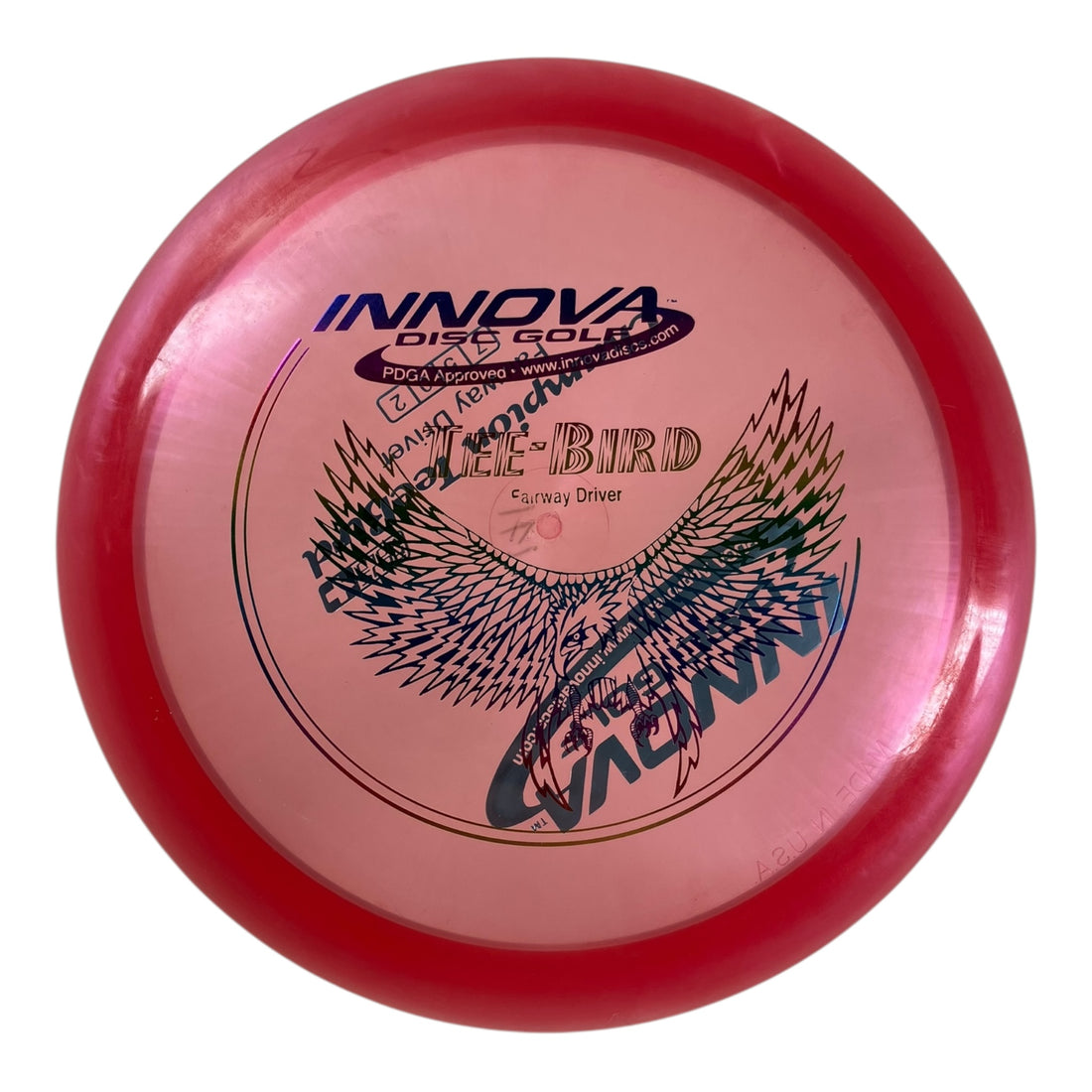 Innova Champion Discs Teebird - Used Like New | Champion | Red/Rainbow 171g (Misprint PFN) Disc Golf