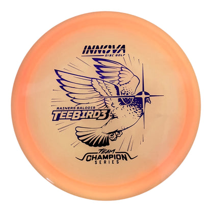 Innova Champion Discs Teebird3 | Proto Glow Champion | Pink/Purple 174g (Rainers Balodis) Disc Golf
