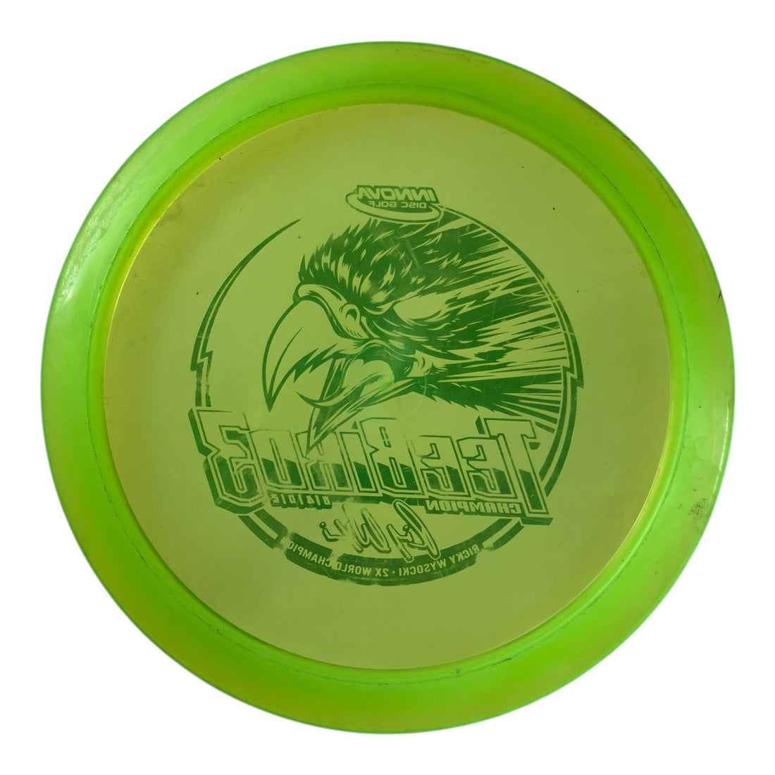 Innova Champion Discs Teebird3 - Used Fair | Champion | Green/Silver 170g (Ricky Wysocki 2x) Disc Golf