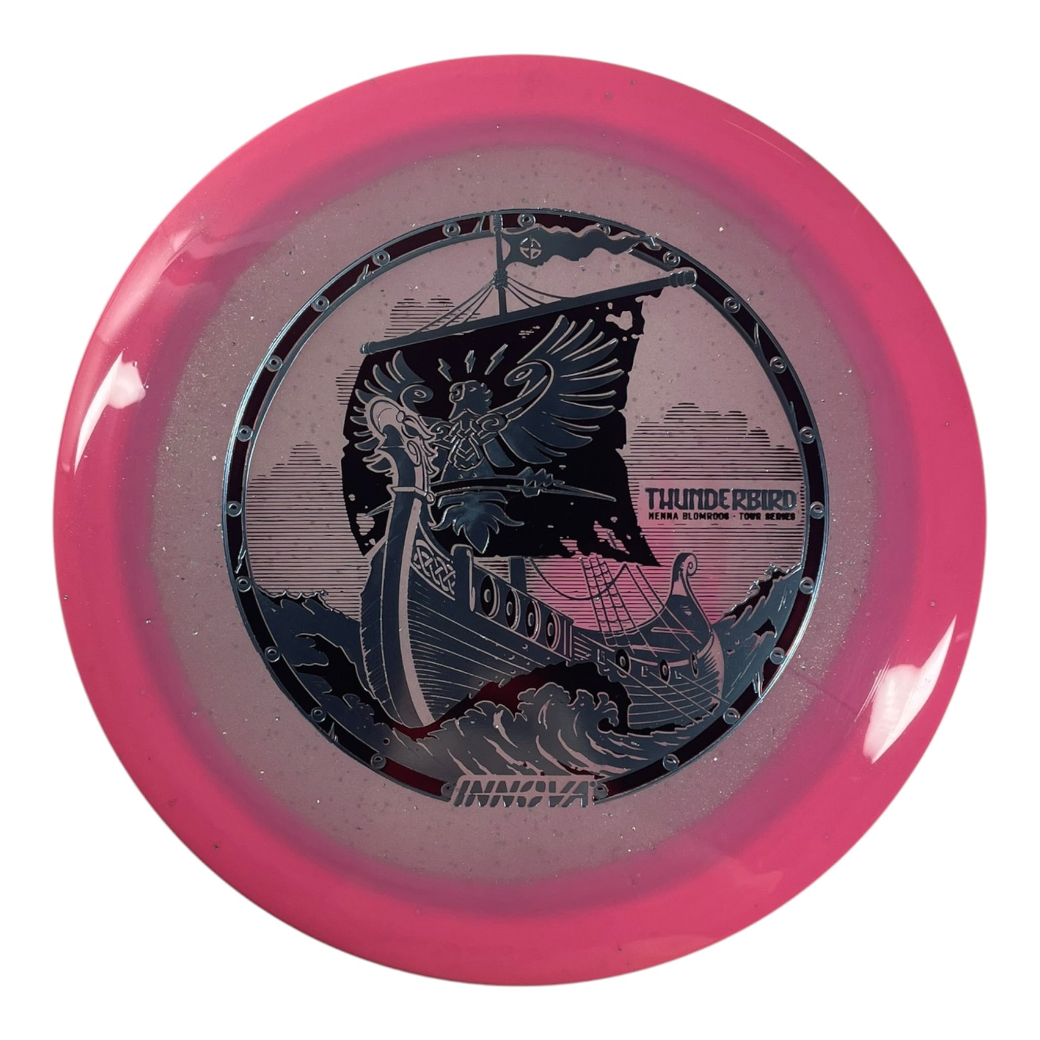 Innova Champion Discs Thunderbird | Moondust Halo Champion | Pink/Blue 173g (Henna Blomroos) Disc Golf