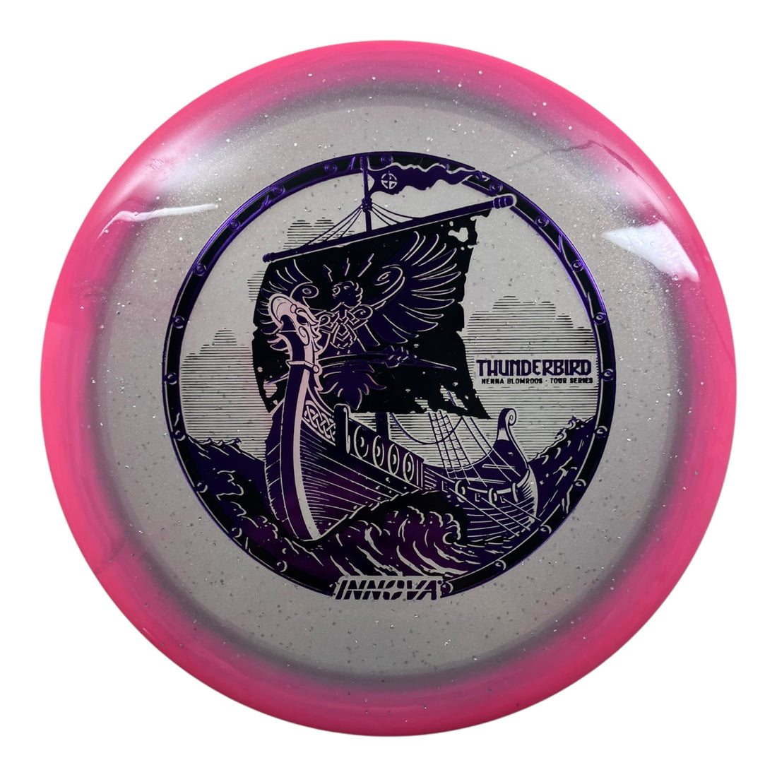 Innova Champion Discs Thunderbird | Moondust Halo Champion | PInk/Purple 173g (Henna Blomroos) Disc Golf