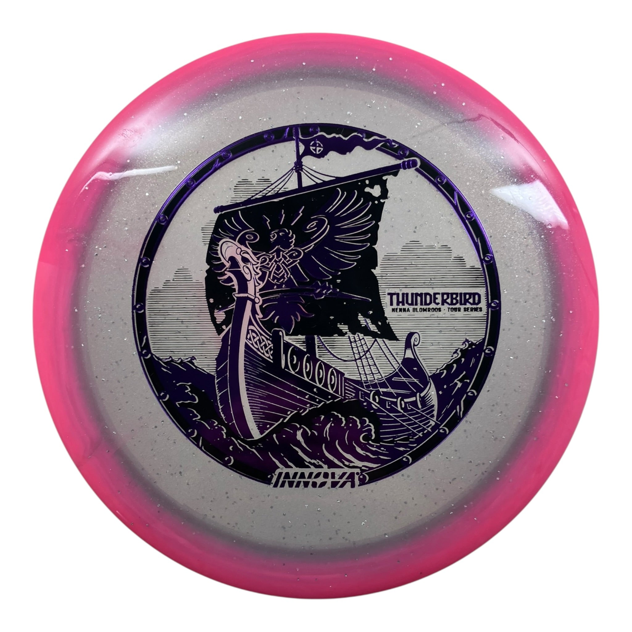 Innova Champion Discs Thunderbird | Moondust Halo Champion | PInk/Purple 173g (Henna Blomroos) Disc Golf