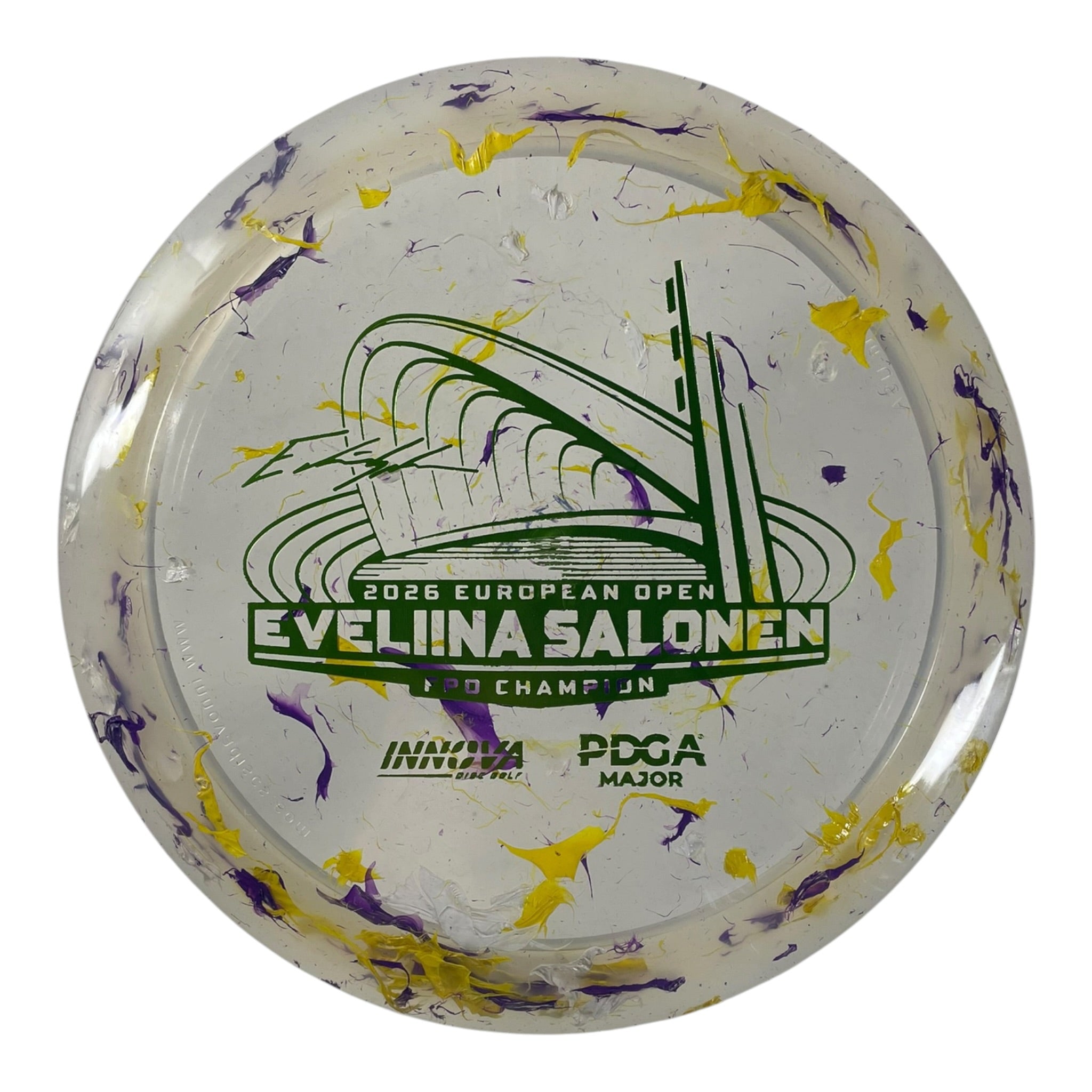 Innova Champion Discs Thunderbird | Party Time | Yellow/Green 174g (Eveliina Salonen Commemorative) Disc Golf