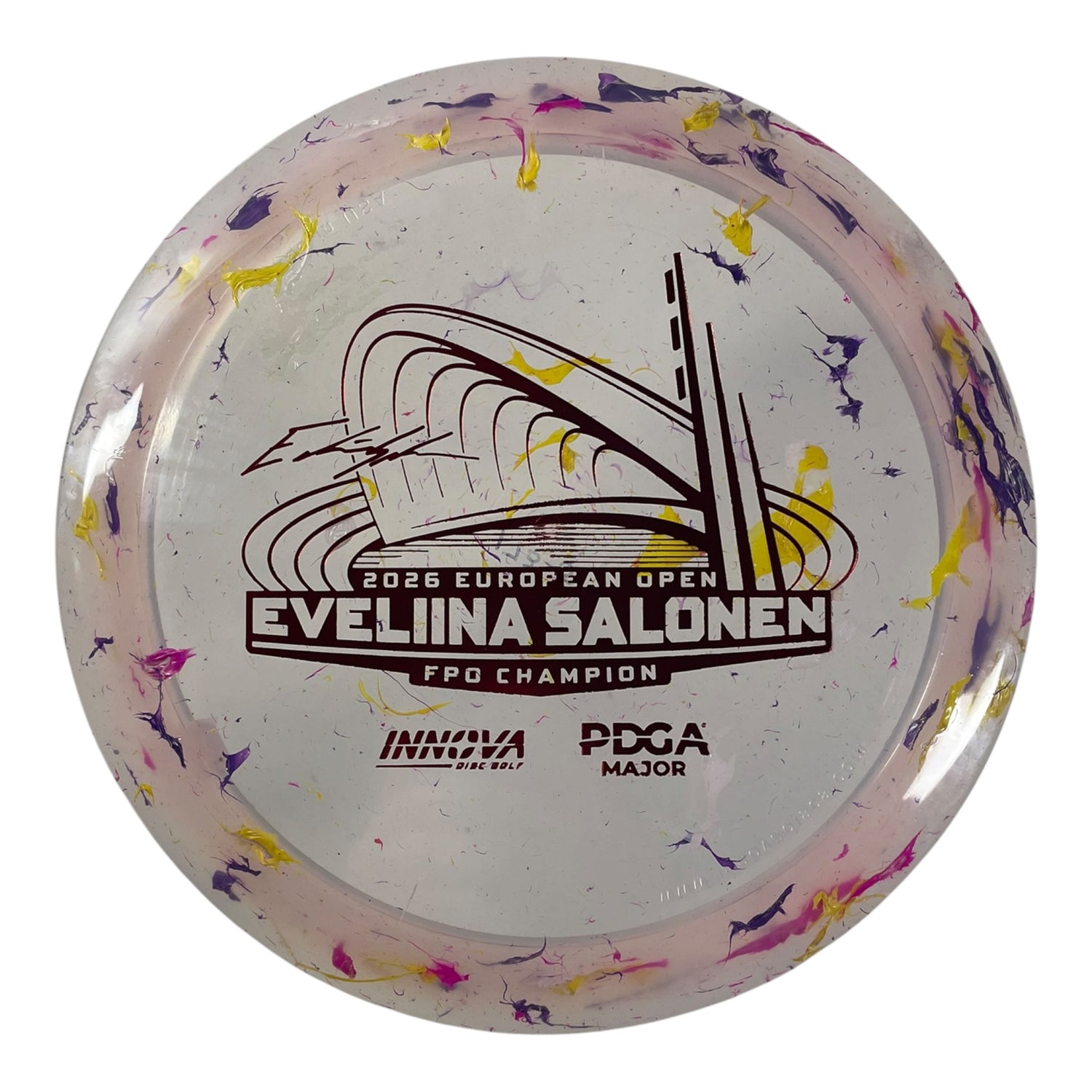 Innova Champion Discs Thunderbird | Party Time | Yellow/Red 173g (Eveliina Salonen Commemorative) Disc Golf