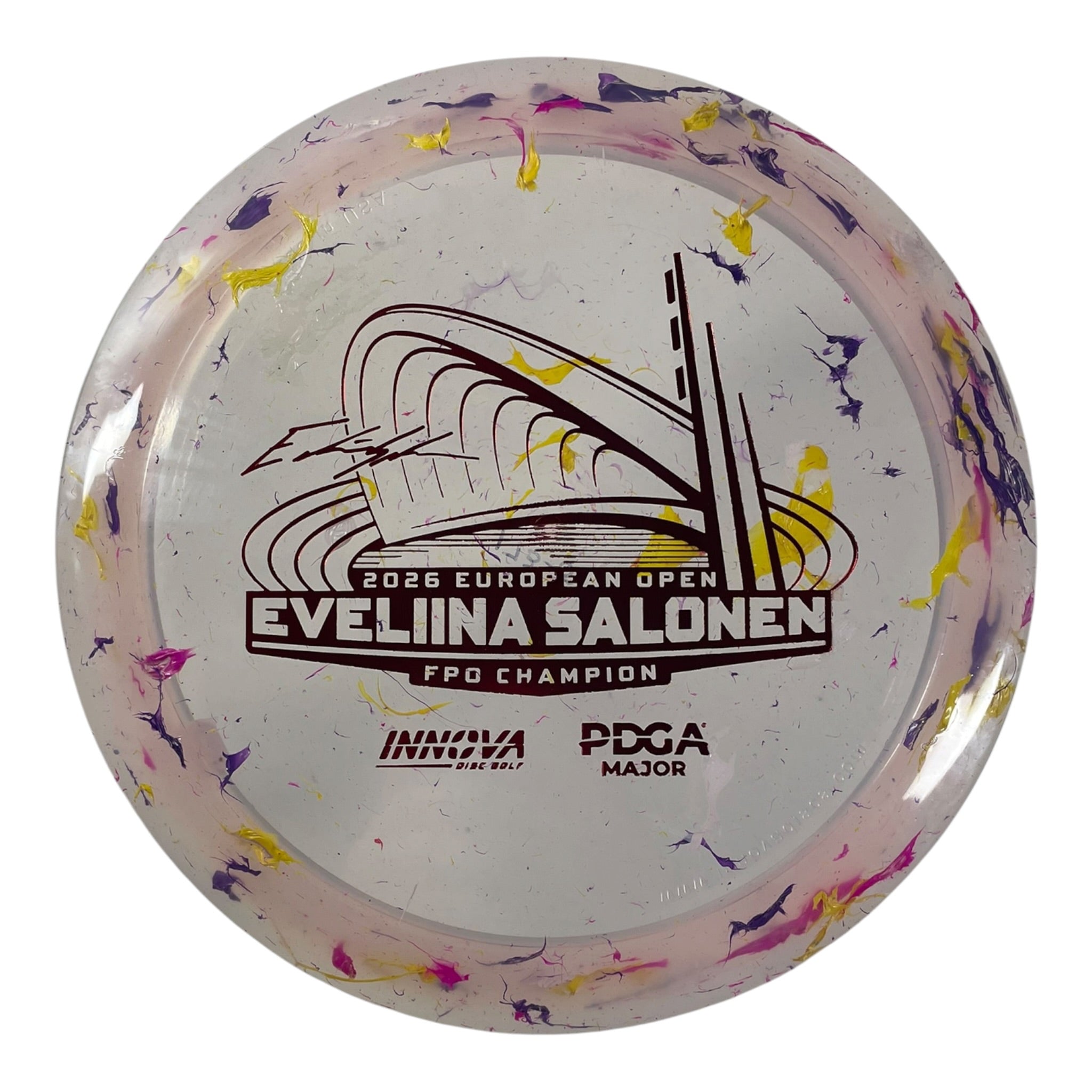 Innova Champion Discs Thunderbird | Party Time | Yellow/Red 173g (Eveliina Salonen Commemorative) Disc Golf
