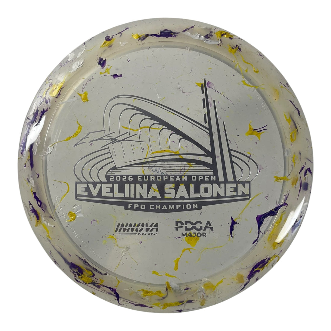 Innova Champion Discs Thunderbird | Party Time | Yellow/Silver 174g (Eveliina Salonen Commemorative) Disc Golf