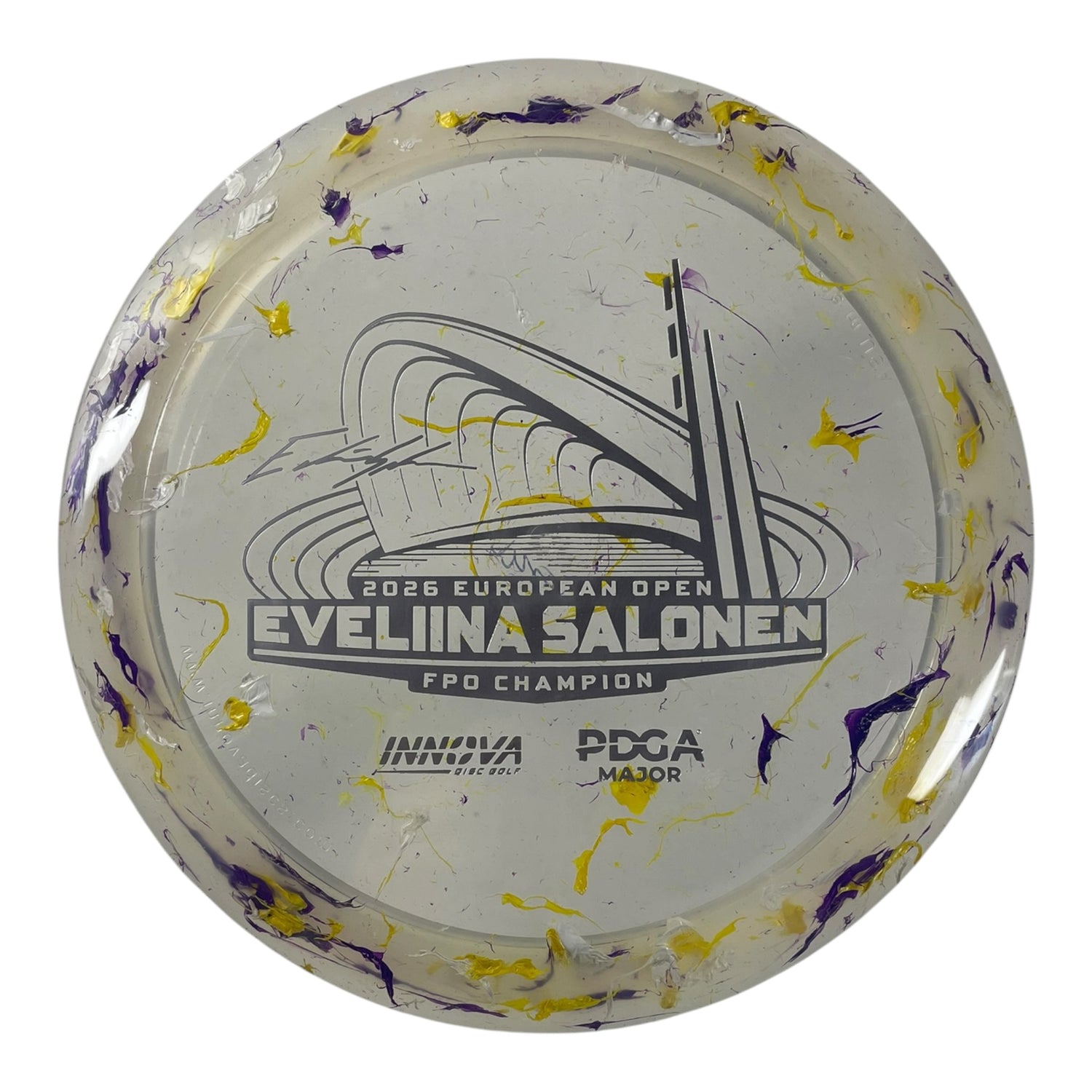 Innova Champion Discs Thunderbird | Party Time | Yellow/Silver 174g (Eveliina Salonen Commemorative) Disc Golf
