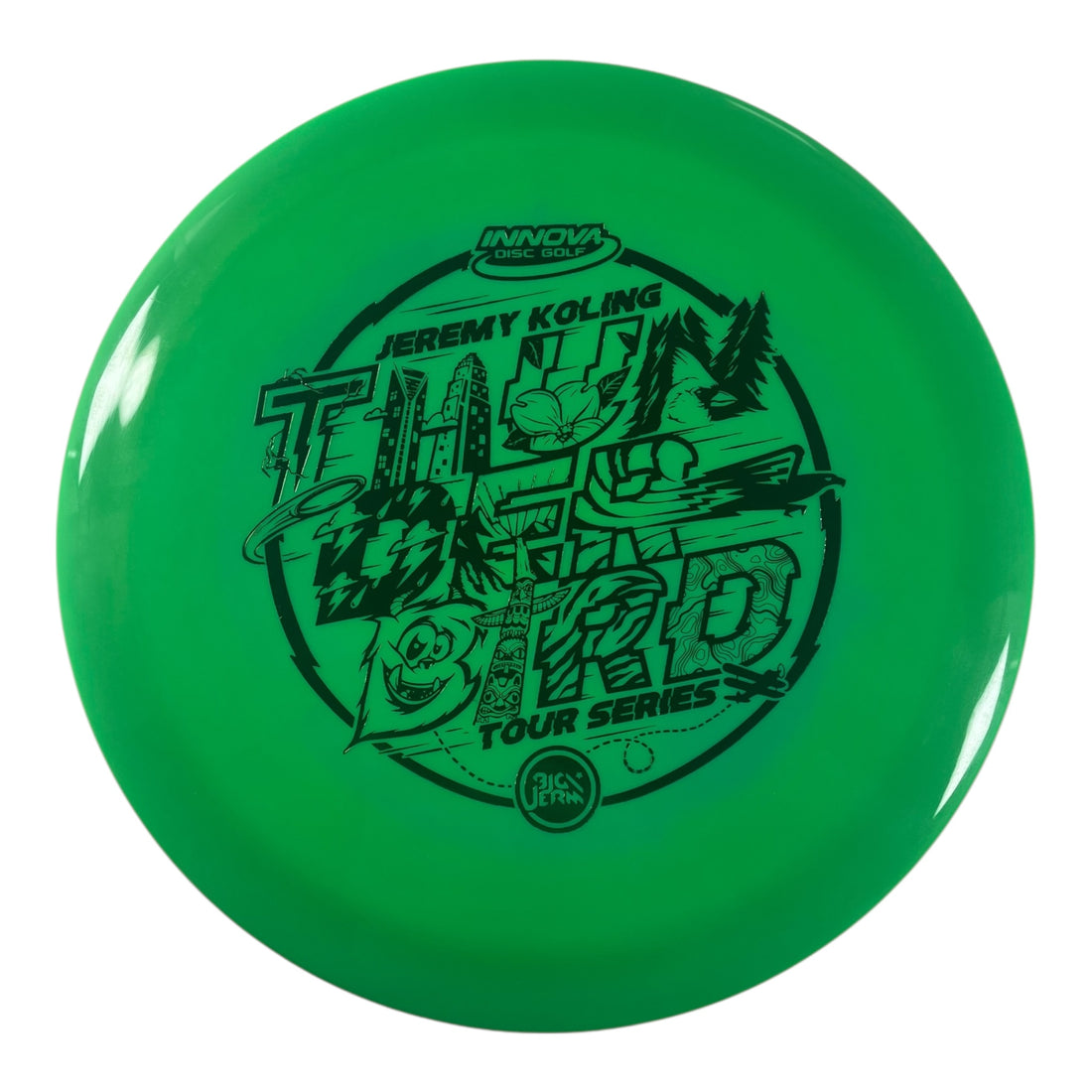 Innova Champion Discs Thunderbird | Swirled Star | Green/Green 174g (2022 Jeremy Koling) Disc Golf