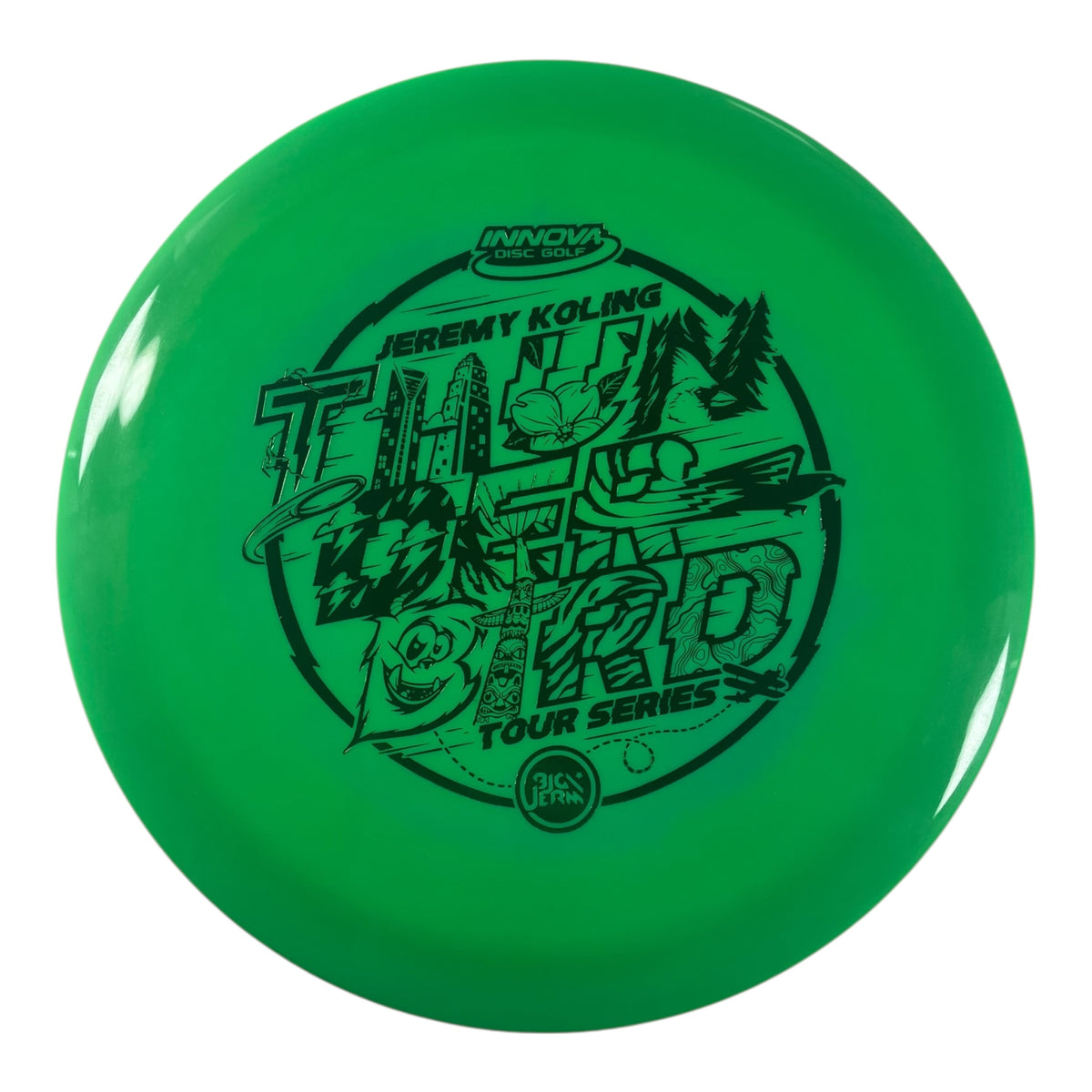 Innova Champion Discs Thunderbird | Swirled Star | Green/Green 174g (2022 Jeremy Koling) Disc Golf