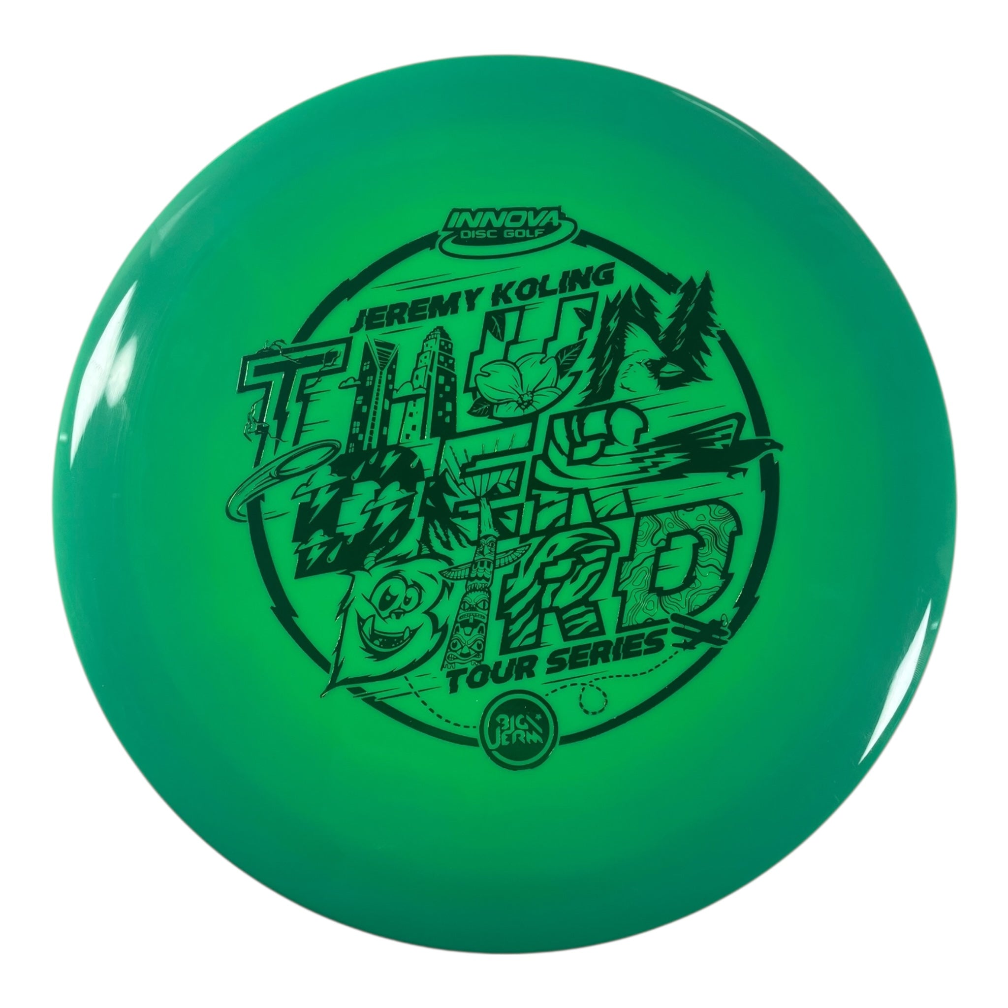 Innova Champion Discs Thunderbird | Swirled Star | Green/Green 175g (2022 Jeremy Koling) Disc Golf