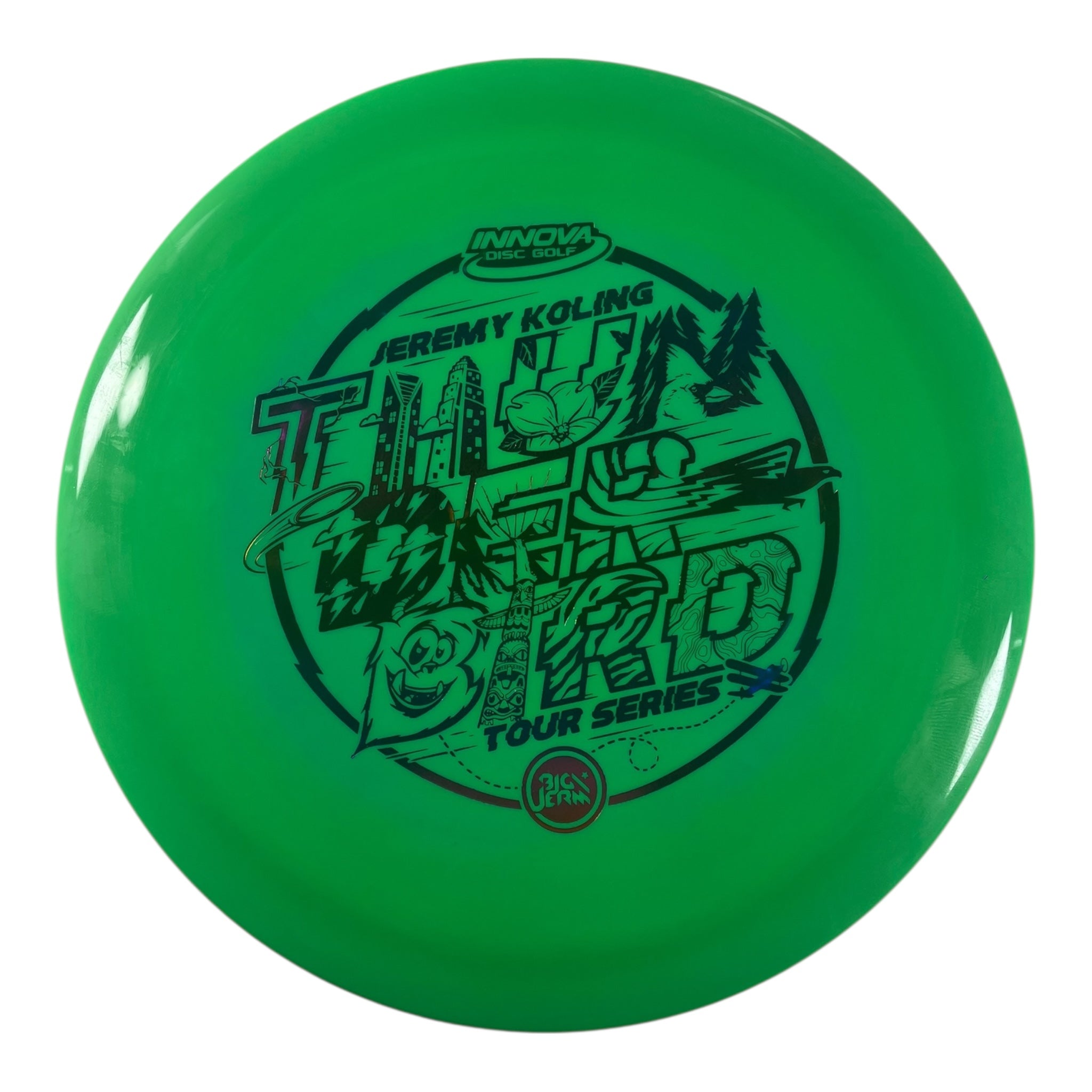 Innova Champion Discs Thunderbird | Swirled Star | Green/Rainbow 174g (2022 Jeremy Koling) Disc Golf
