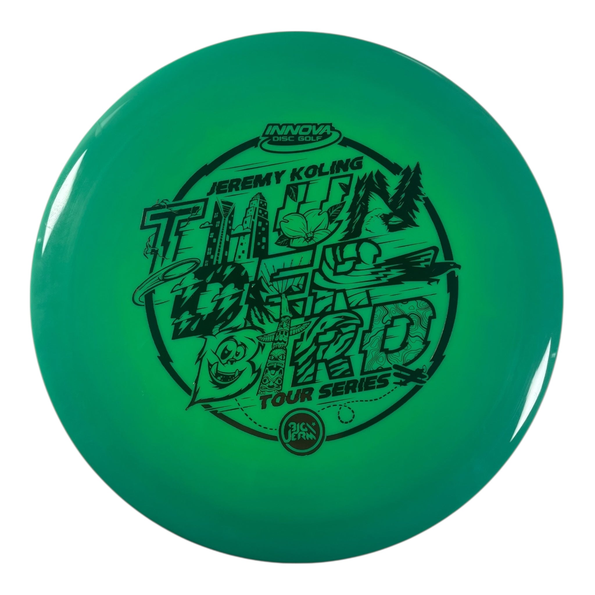 Innova Champion Discs Thunderbird | Swirled Star | Green/Red 174g (2022 Jeremy Koling) Disc Golf