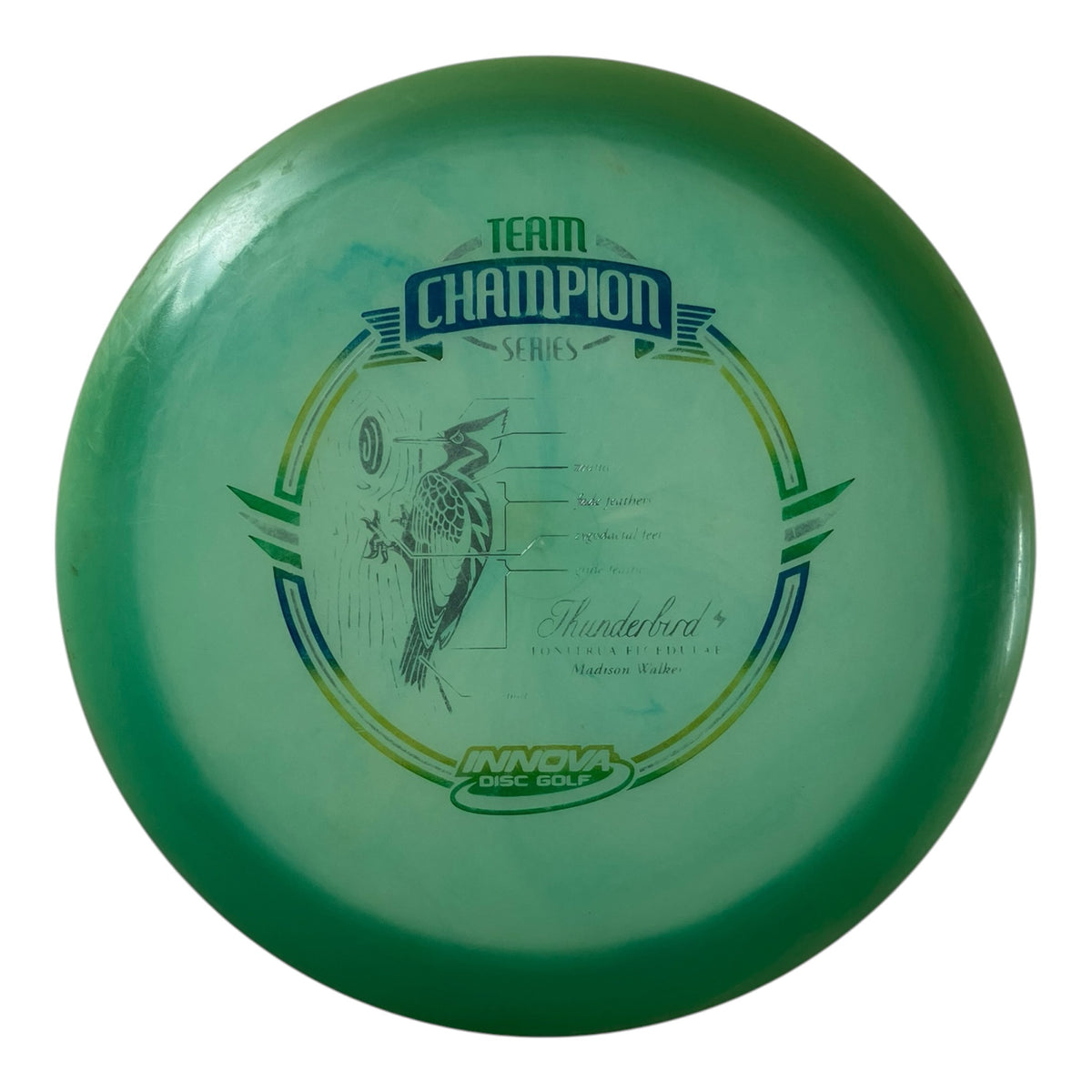 Innova Champion Discs Thunderbird - Used Good | Glow Champion | Green/Multi 175g (Madison Walker) Disc Golf