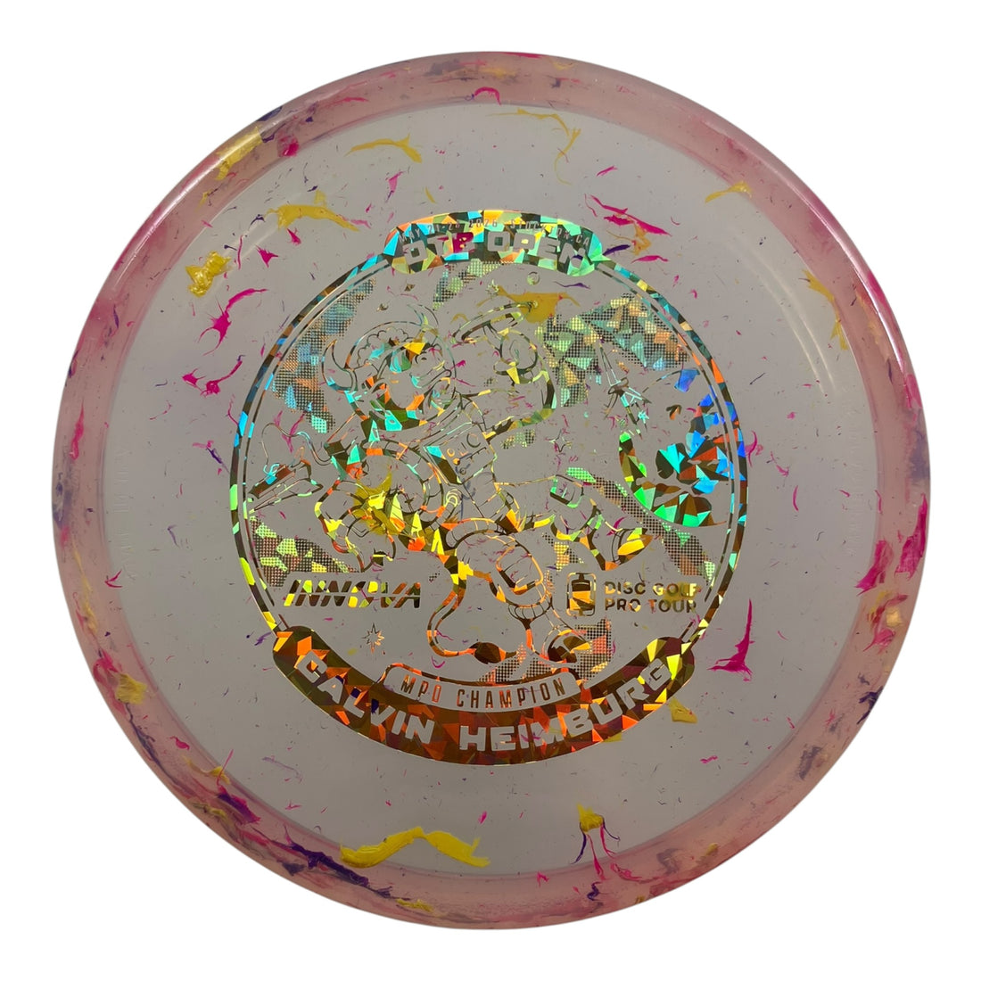 Innova Champion Discs Toro | Party Time | Pink/Gold 175g (Calvin Heimburg OTB Open) Disc Golf