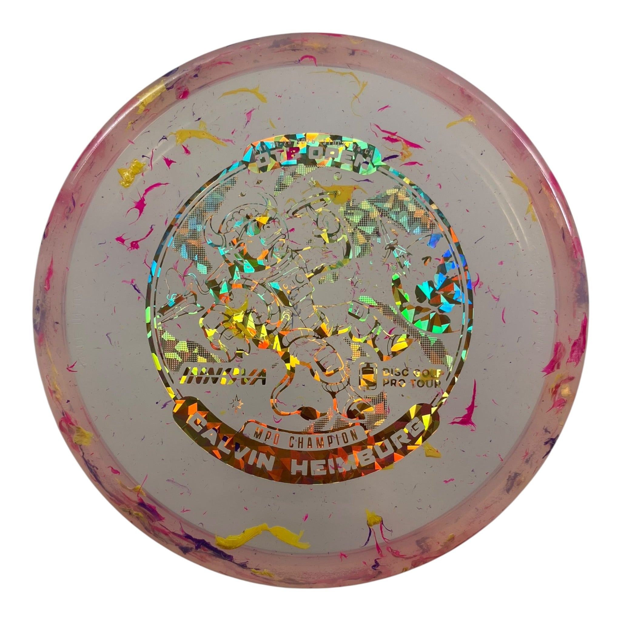 Innova Champion Discs Toro | Party Time | Pink/Gold 175g (Calvin Heimburg OTB Open) Disc Golf