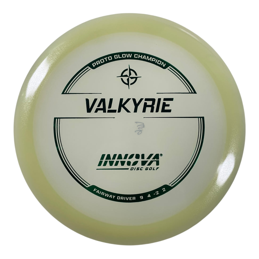 Innova Champion Discs Valkyrie | Proto Glow Champion | Glow/Green 166g Disc Golf