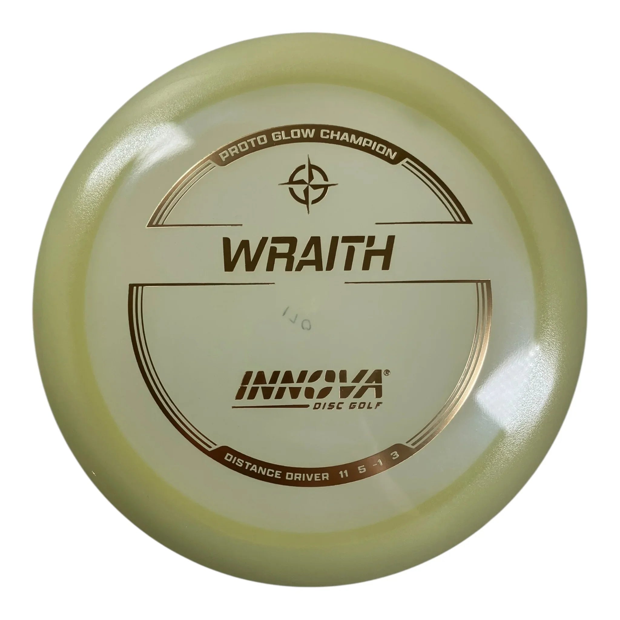 Innova Champion Discs Wraith | Proto Glow Champion | Glow/Gold 170g Disc Golf