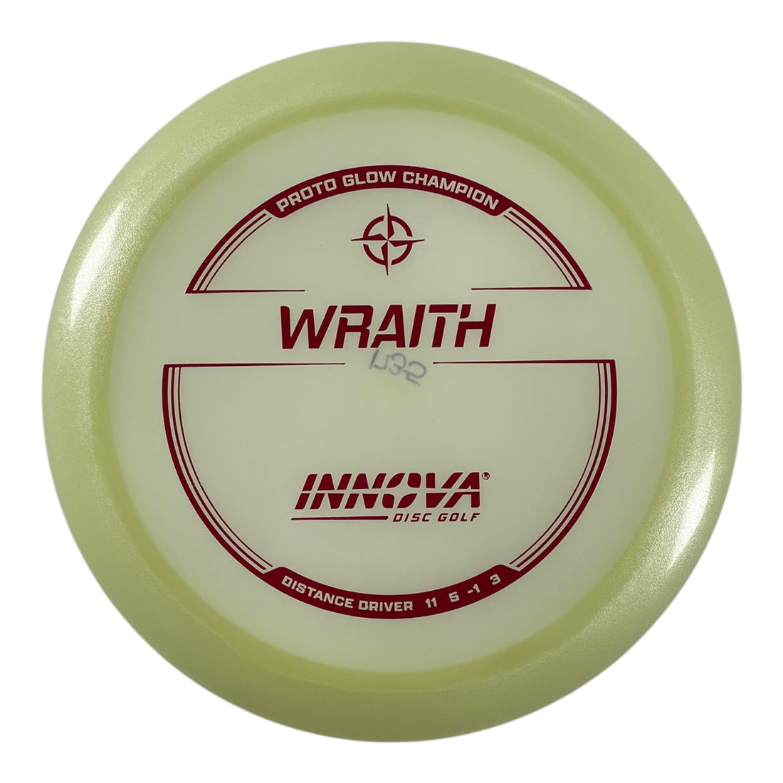 Innova Champion Discs Wraith | Proto Glow Champion | Glow/Red 173g Disc Golf