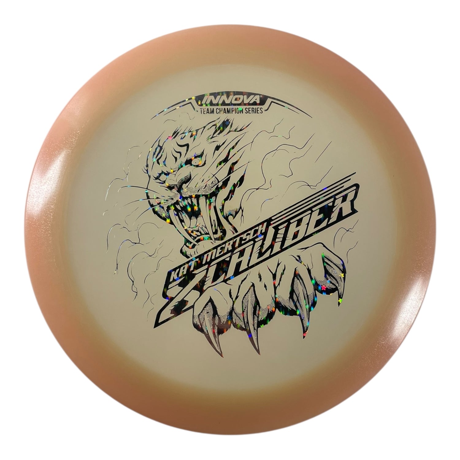 Innova Champion Discs XCaliber | Champion Color Glow | Tan/Stars 175g (Kat Mertsch) Disc Golf
