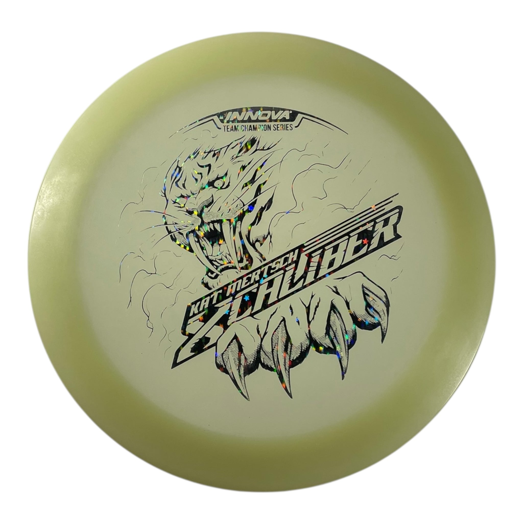 Innova Champion Discs XCaliber | Champion Color Glow | White/Stars 175g (Kat Mertsch) Disc Golf