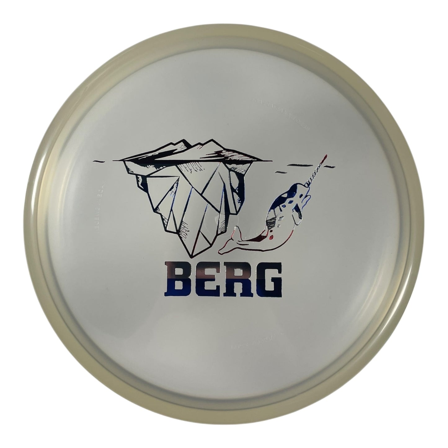 Kastaplast Berg | K1 Soft | Clear/USA 174g (Narwhal) Disc Golf