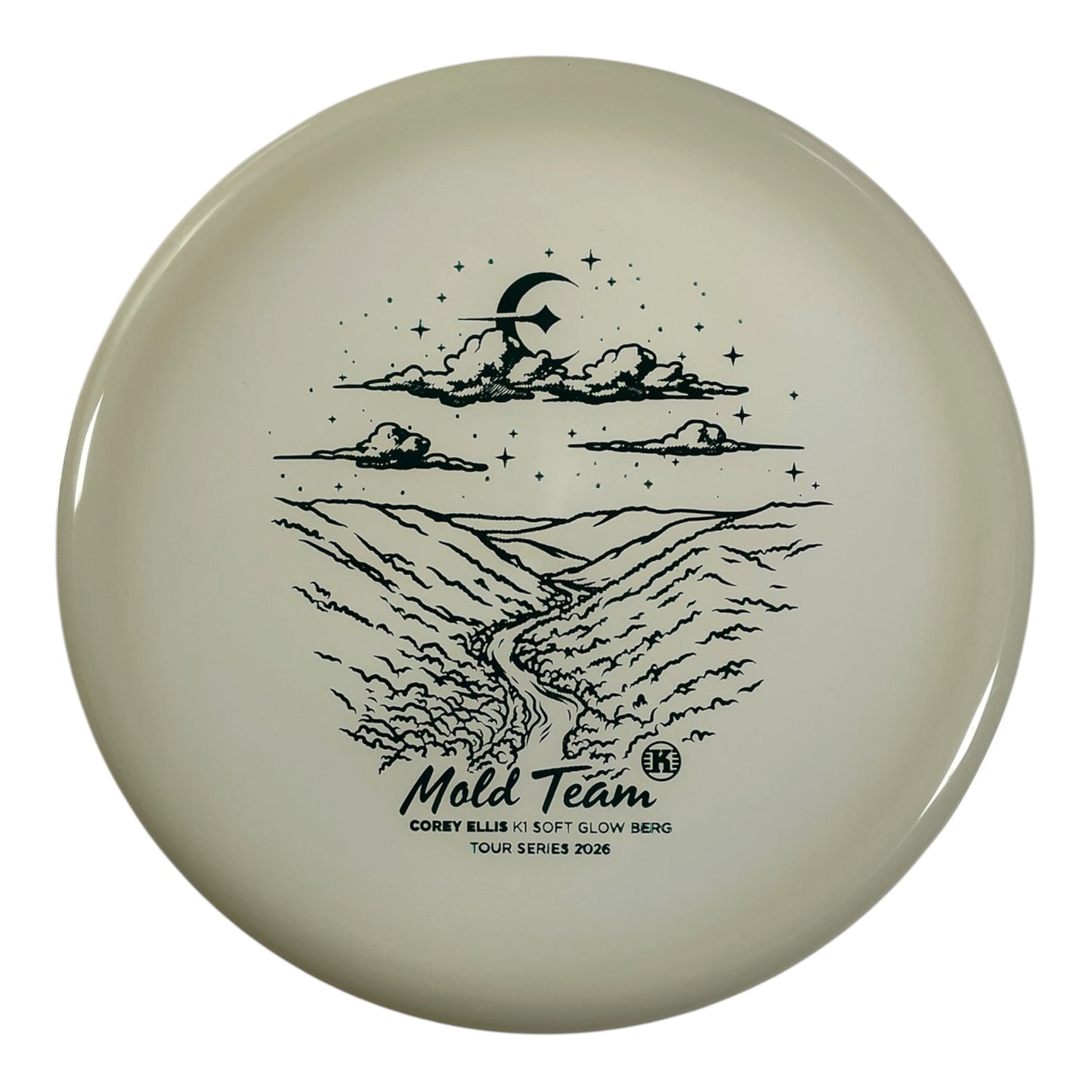 Kastaplast Berg | K1 Soft Glow | Glow/Green 173-175g (Corey Ellis) Disc Golf