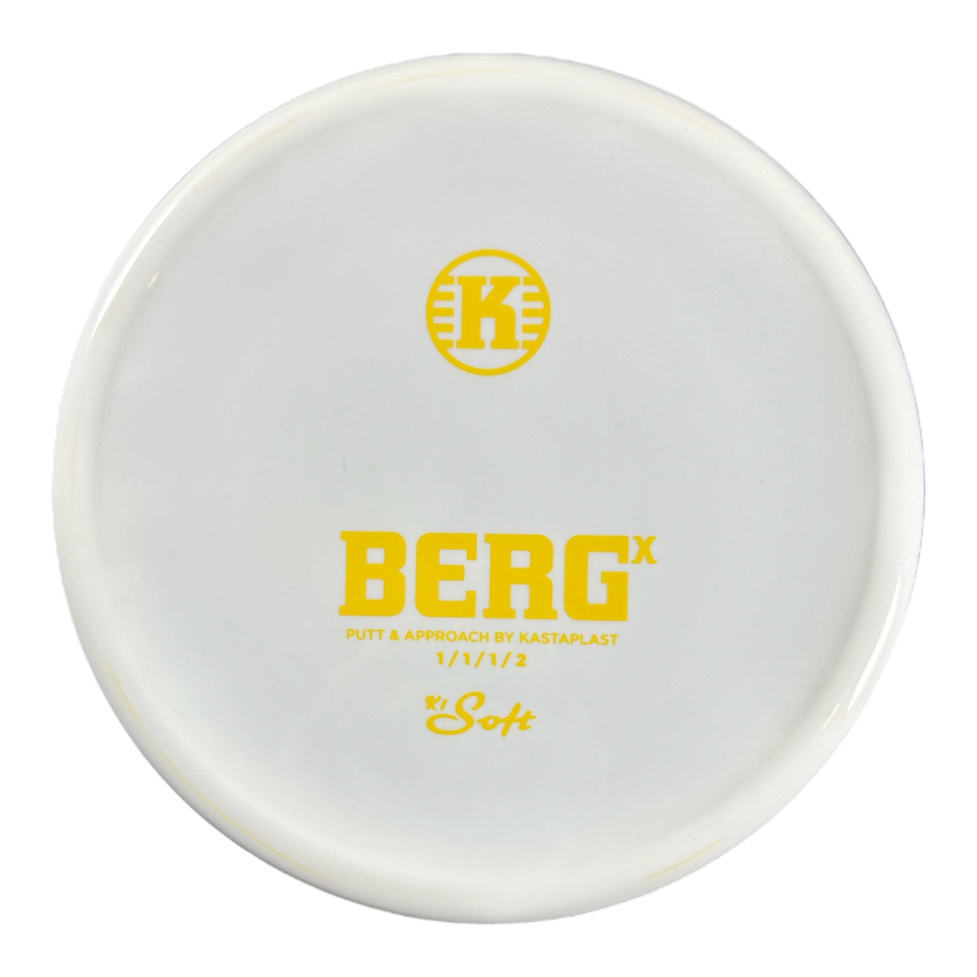 Kastaplast Berg X | K1 Soft | White/Yellow 175g Disc Golf