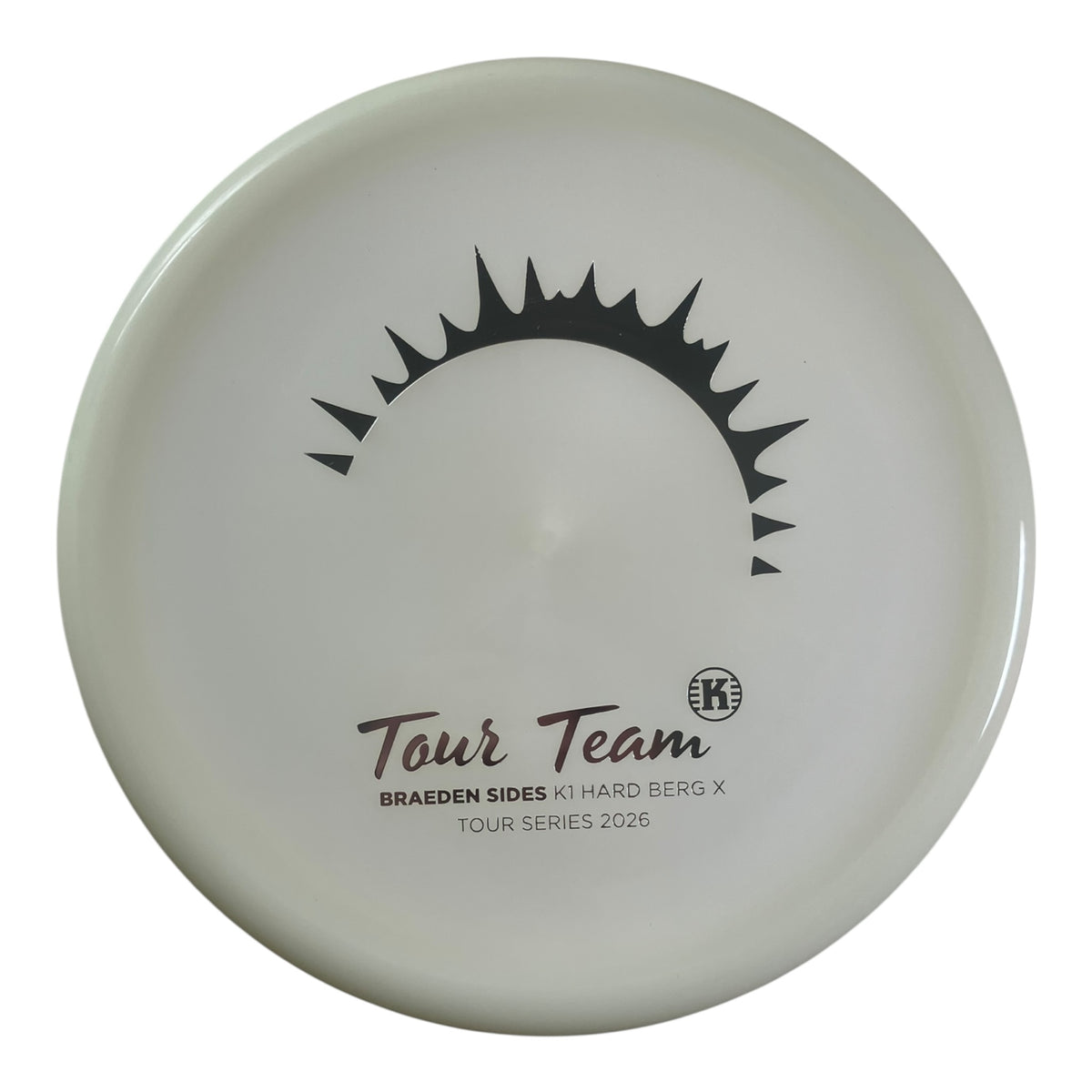 Kastaplast Berg X | K1 Hard Glow | Silver/Glow 173-175g (Braeden Sides Tour Series 2026) Disc Golf