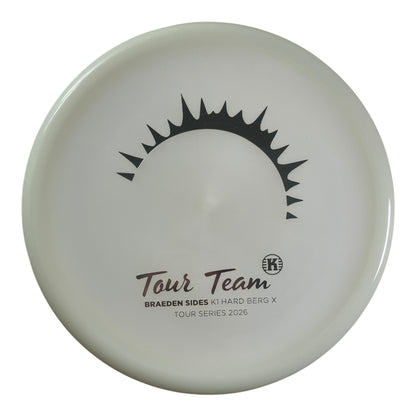 Kastaplast Berg X | K1 Hard Glow | Silver/Glow 173-175g (Braeden Sides Tour Series 2026) Disc Golf