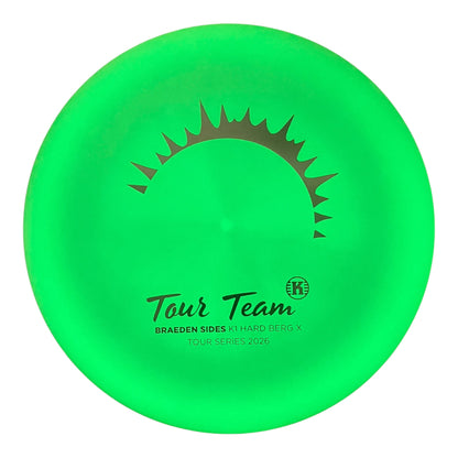 Kastaplast Berg X | K1 Hard Glow | Silver/Glow 173-175g (Braeden Sides Tour Series 2026) Disc Golf