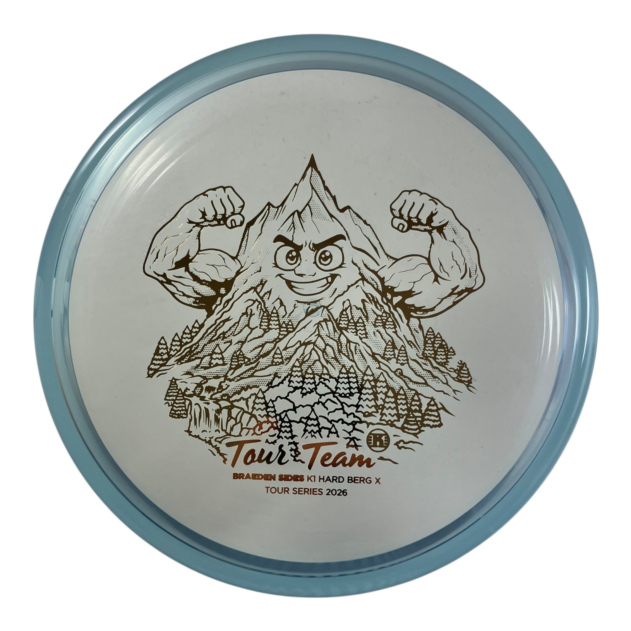 Kastaplast Berg X | K1 Hard | Blue/Gold 175g (Braeden Sides Tour Team) Disc Golf
