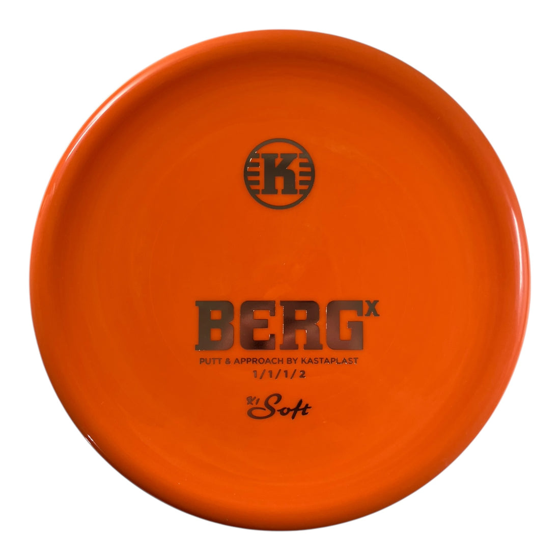 Kastaplast Berg X | K1 Soft | Orange/Gold 175g Disc Golf