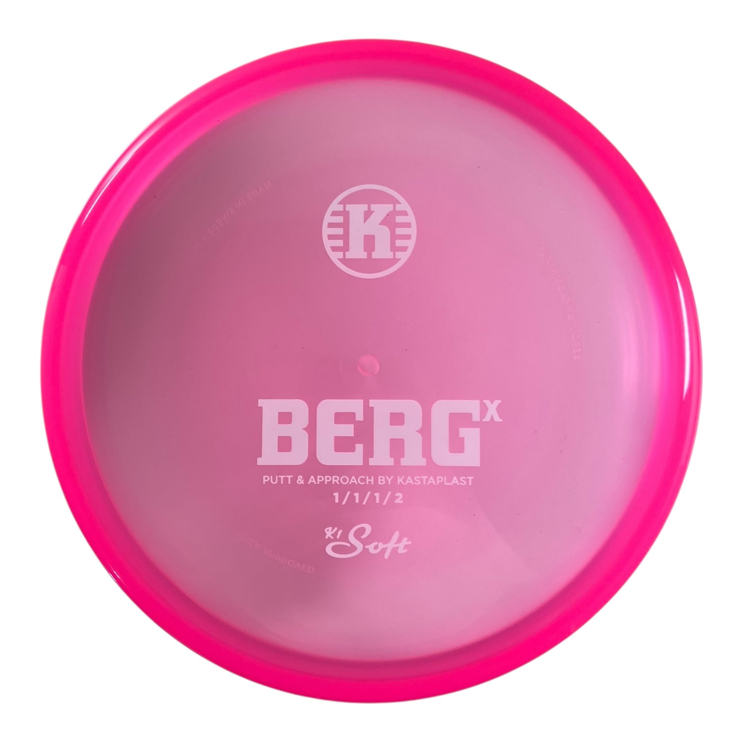 Kastaplast Berg X | K1 Soft | Pink/White 173g Disc Golf