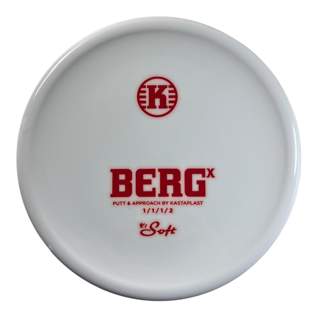 Kastaplast Berg X | K1 Soft | White/Red 174g Disc Golf
