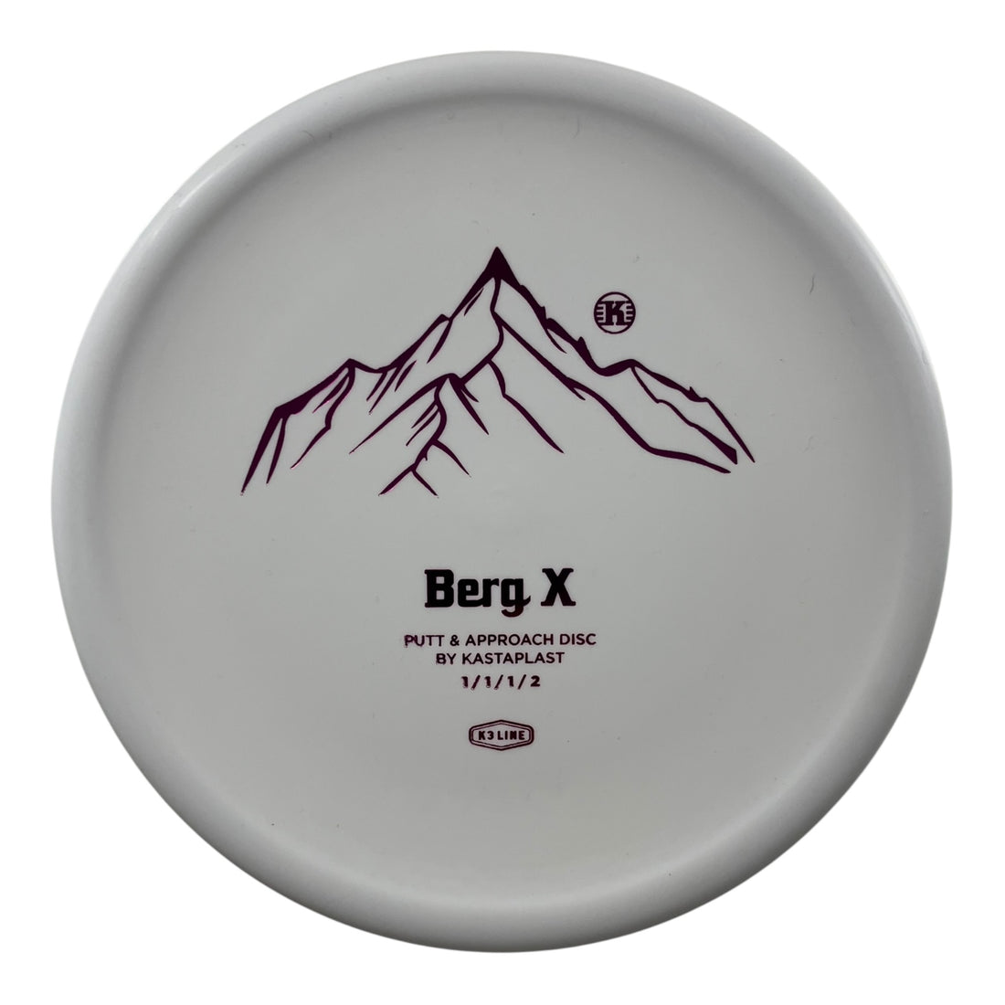 Kastaplast Berg X | K3 | White/Pink 173g Disc Golf