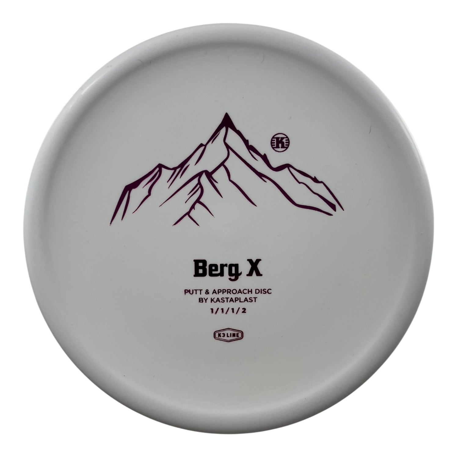 Kastaplast Berg X | K3 | White/Pink 173g Disc Golf