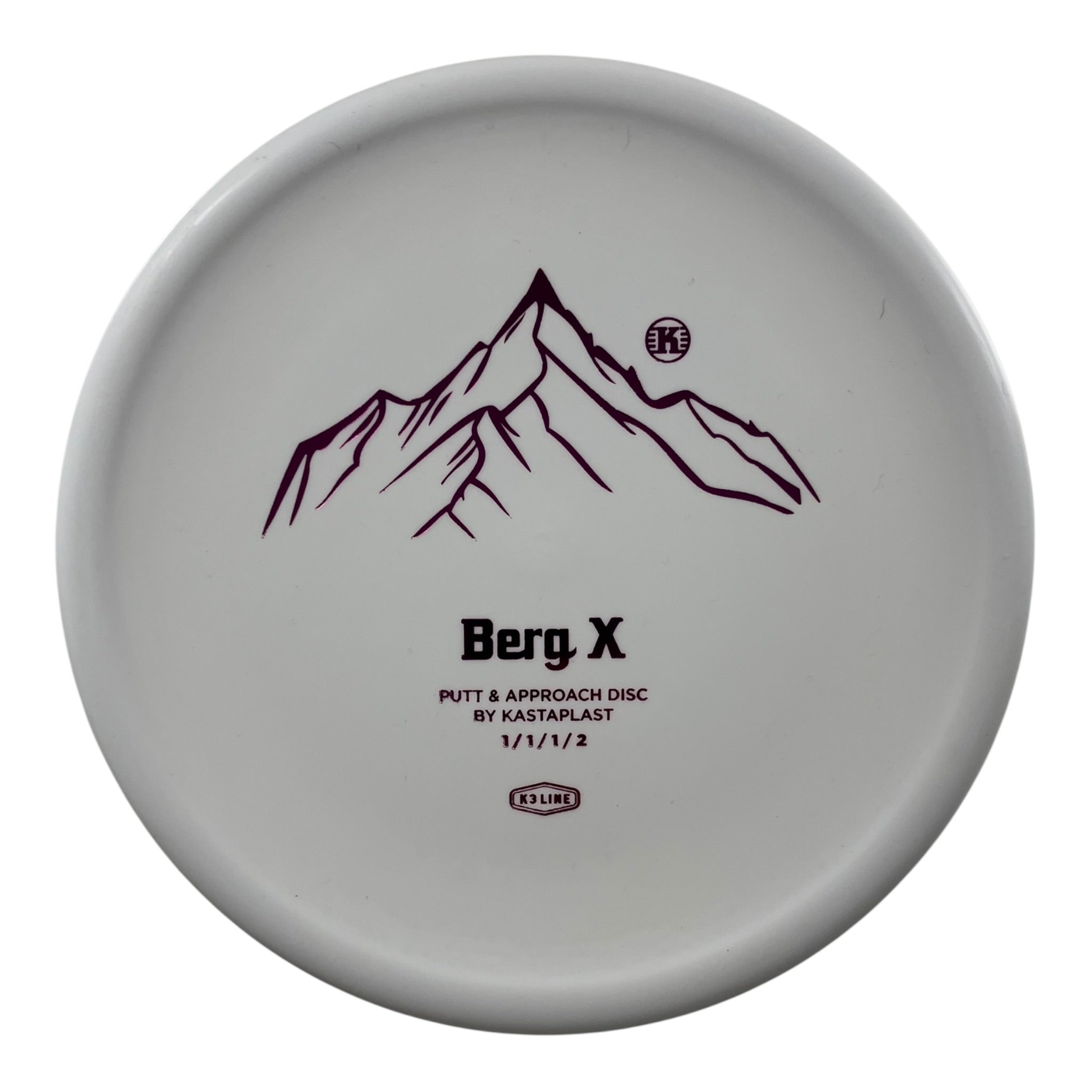Kastaplast Berg X | K3 | White/Pink 173g Disc Golf
