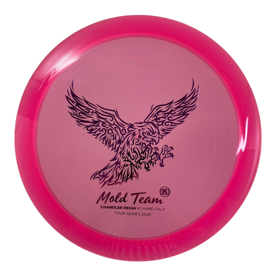 Kastaplast Falk | K1 Hard | Pink/Pink 175g (Chandler Reigh Tour Team) Disc Golf