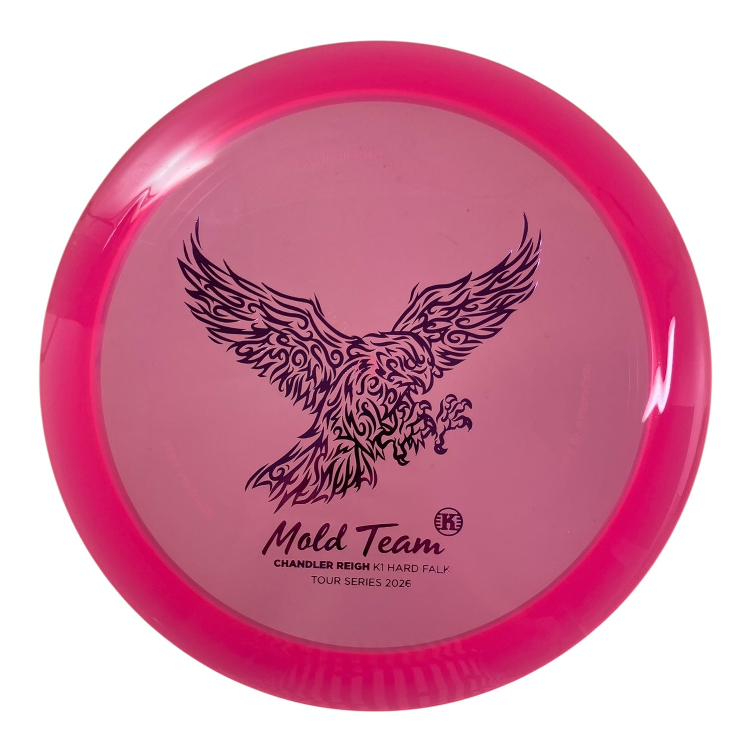 Kastaplast Falk | K1 Hard | Pink/Pink 175g (Chandler Reigh Tour Team) Disc Golf