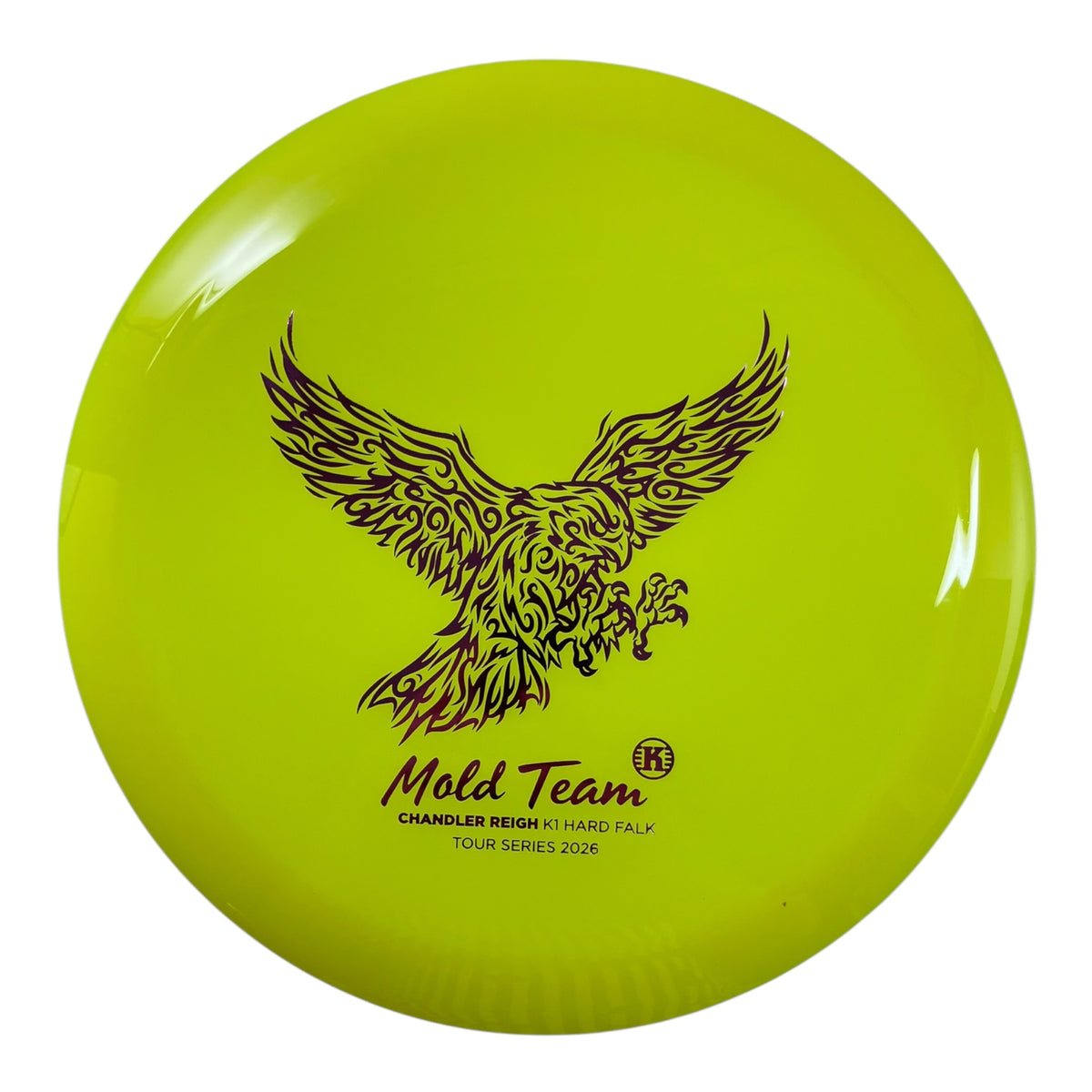 Kastaplast Falk | K1 Hard | Yellow/Pink 175g (Chandler Reigh Tour Team) Disc Golf
