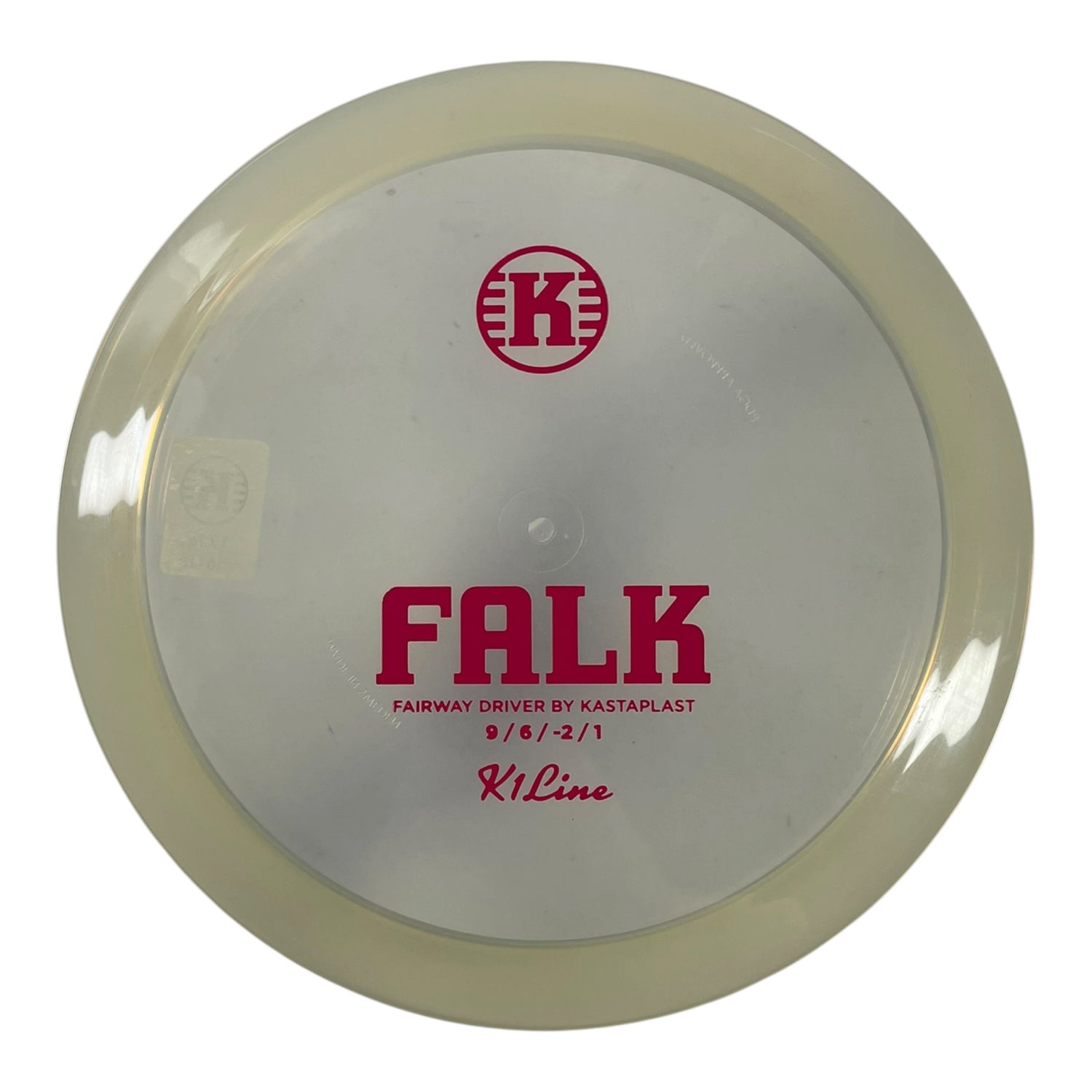 Kastaplast Falk | K1 | Clear/Pink 171g Disc Golf
