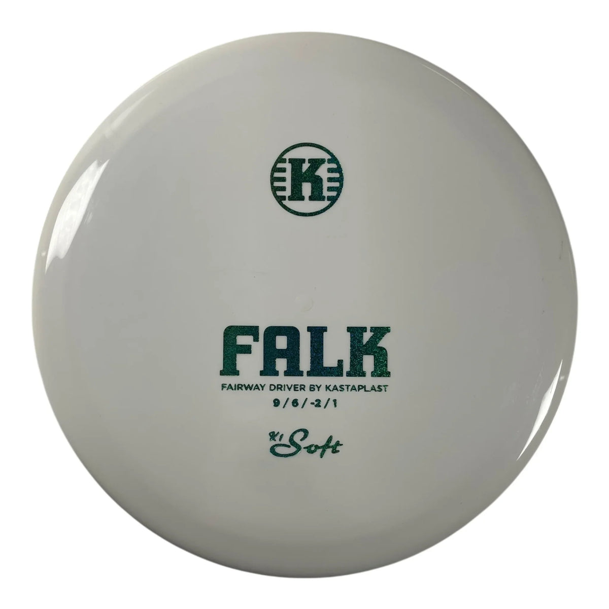 Kastaplast Falk | K1 Soft | White/Green Sparkle 172g Disc Golf