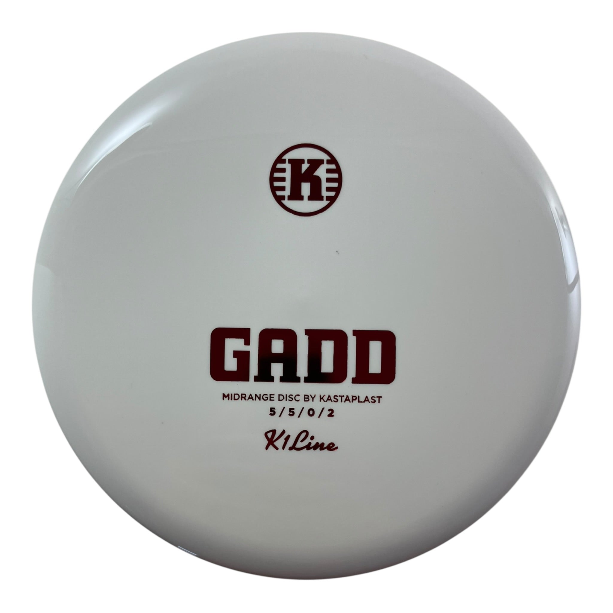 Kastaplast Gadd | K1 | White/Red 172g Disc Golf