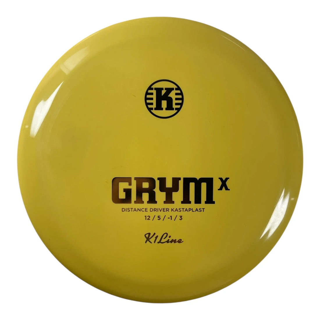 Kastaplast Grym X | K1 | Yellow/Gold 170g Disc Golf