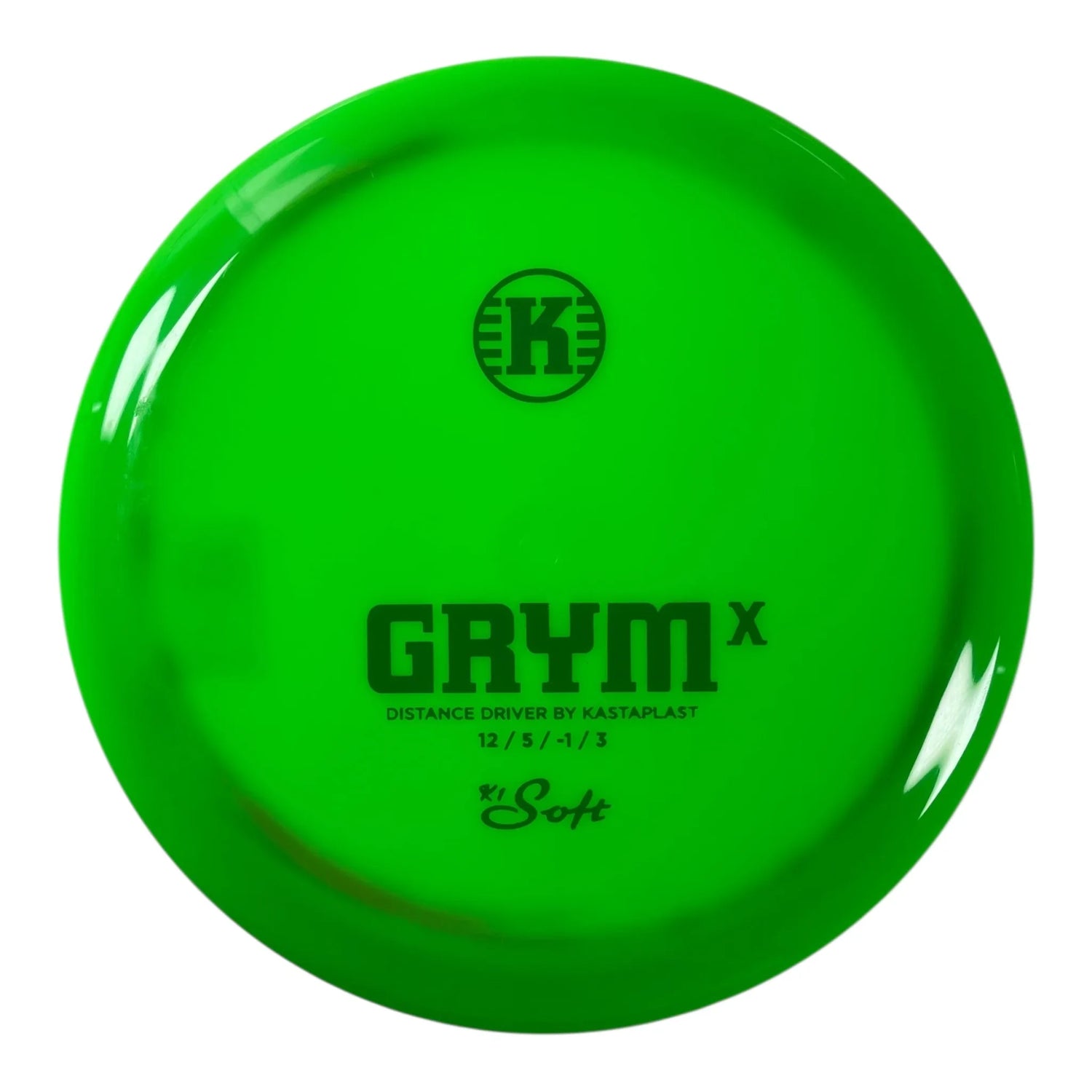 Kastaplast Grym X | K1 Soft | Green/Green 173-174g Disc Golf