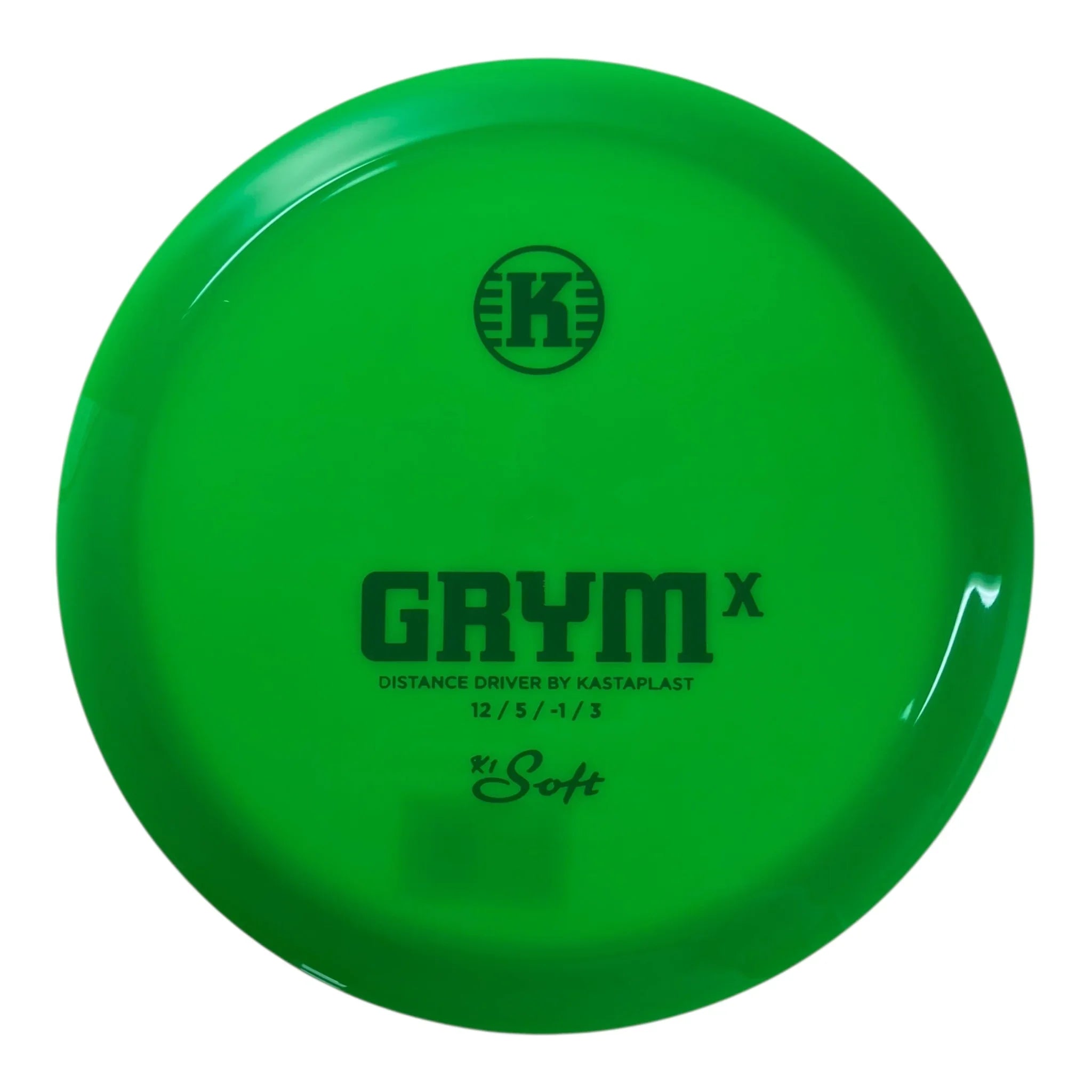 Kastaplast Grym X | K1 Soft | Green/Green 173g Disc Golf